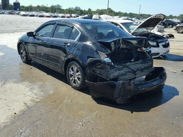 1HGCP2F64CA025709 - 2012 HONDA ACCORD SE BLACK photo 3