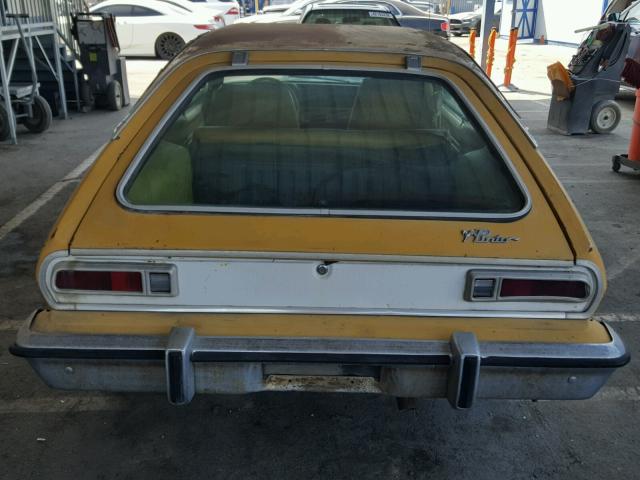 4R11Y101363 - 1974 FORD PINTO YELLOW photo 9