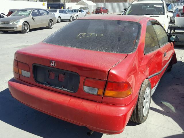 1HGEJ6123TL057383 - 1996 HONDA CIVIC DX RED photo 4