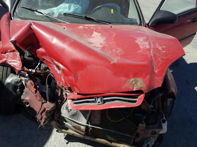 1HGEJ6123TL057383 - 1996 HONDA CIVIC DX RED photo 7