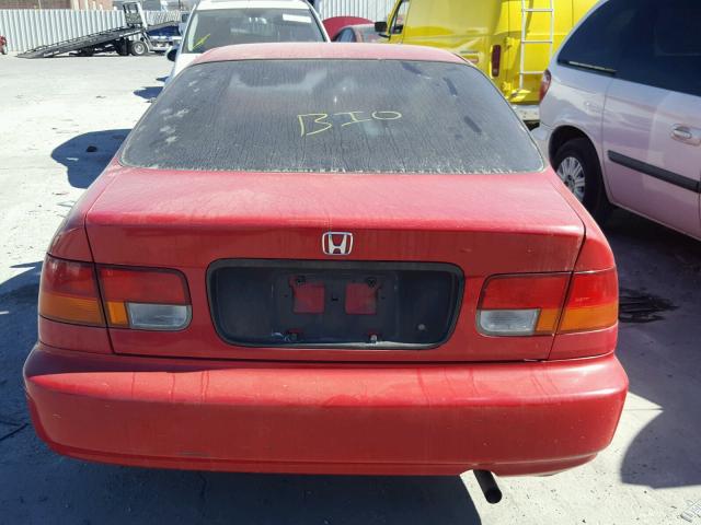 1HGEJ6123TL057383 - 1996 HONDA CIVIC DX RED photo 9