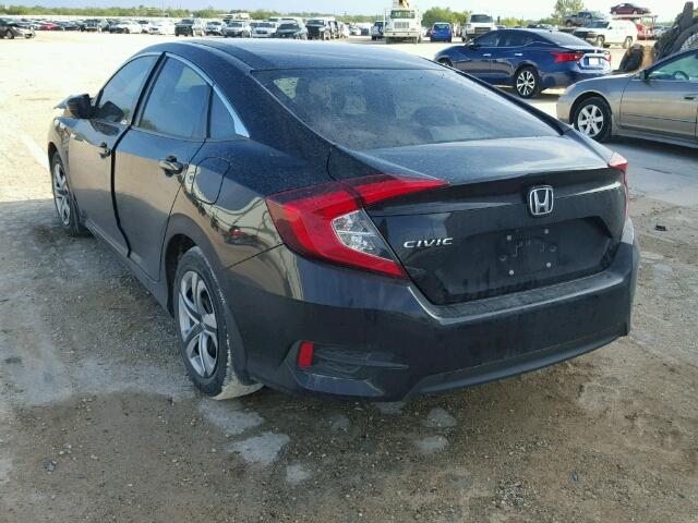 2HGFC2F56GH502390 - 2016 HONDA CIVIC LX BLACK photo 3