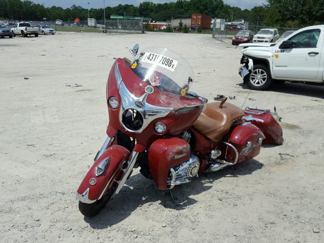 56KTRAAA5F3327219 - 2015 INDIAN MOTORCYCLE CO. ROADMASTER RED photo 2