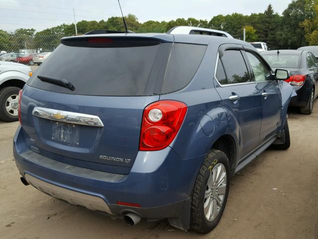 2CNFLNE54B6268493 - 2011 CHEVROLET EQUINOX BLUE photo 4