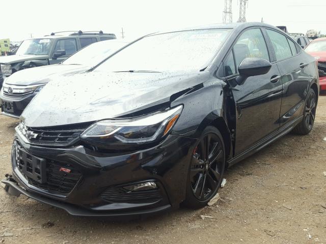 1G1BE5SM5J7211185 - 2018 CHEVROLET CRUZE LT BLACK photo 2