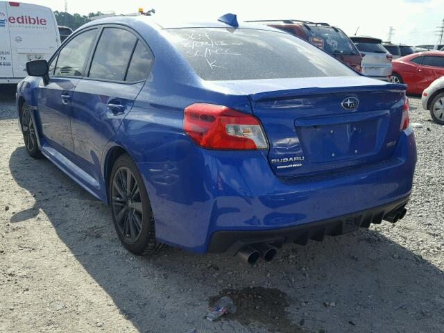 JF1VA1A68J9826660 - 2018 SUBARU WRX BLUE photo 3