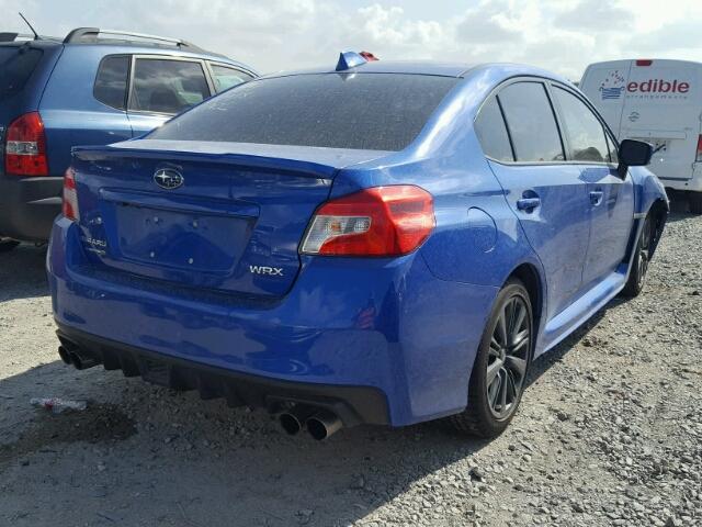 JF1VA1A68J9826660 - 2018 SUBARU WRX BLUE photo 4