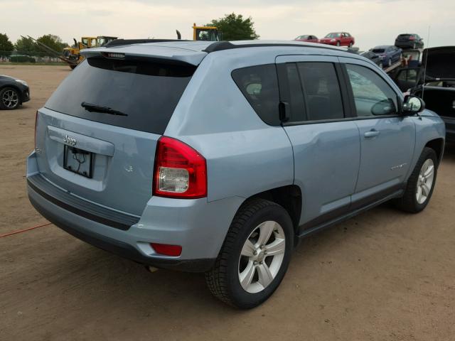 1C4NJDBB3DD275210 - 2013 JEEP COMPASS SP BLUE photo 4