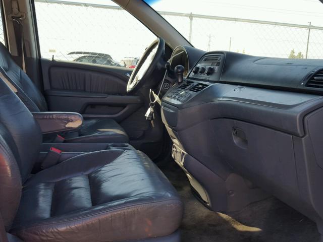 5FNRL38695B069996 - 2005 HONDA ODYSSEY BLUE photo 5