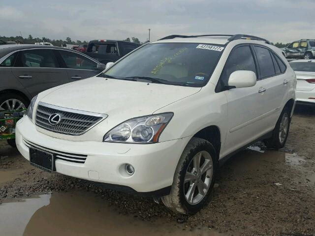 JTJGW31U482850937 - 2008 LEXUS RX 400H WHITE photo 2