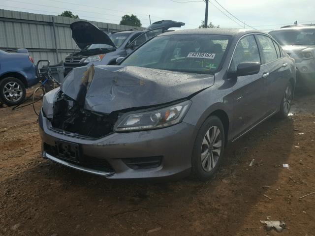 1HGCR2F39FA074991 - 2015 HONDA ACCORD LX GRAY photo 2