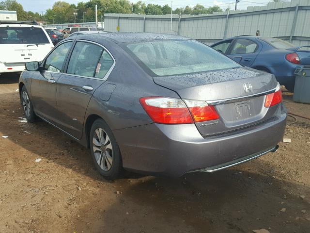 1HGCR2F39FA074991 - 2015 HONDA ACCORD LX GRAY photo 3