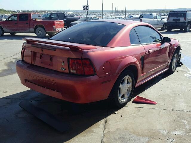 1FAFP40421F232250 - 2001 FORD MUSTANG RED photo 4