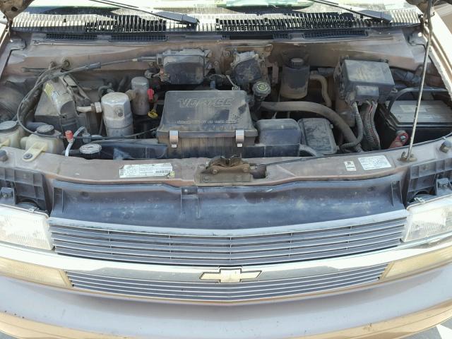 1GNDM19W2VB119237 - 1997 CHEVROLET ASTRO BROWN photo 7