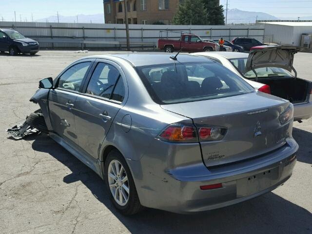 JA32U2FU1GU006264 - 2016 MITSUBISHI LANCER ES GRAY photo 3