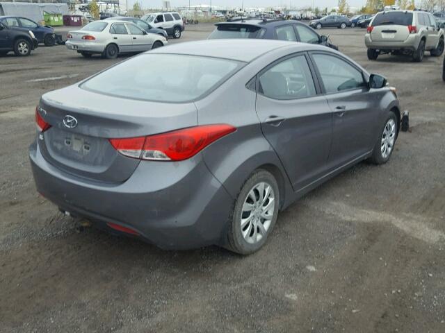 5NPDH4AE1BH043361 - 2011 HYUNDAI ELANTRA GL GRAY photo 4