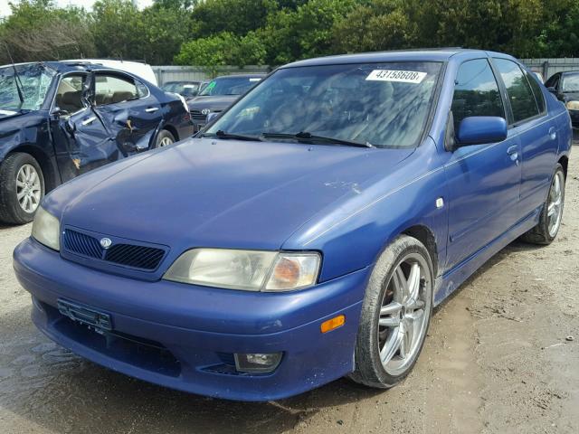 JNKCP11A92T504049 - 2002 INFINITI G20 BLUE photo 2