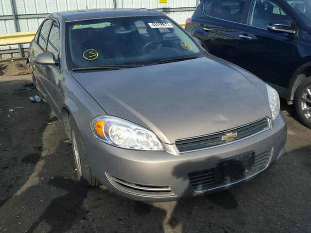 2G1WT58K179106177 - 2007 CHEVROLET IMPALA TAN photo 1