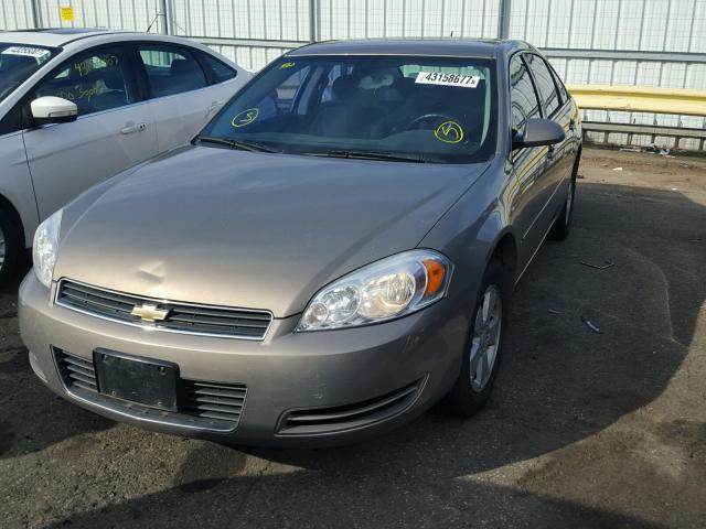 2G1WT58K179106177 - 2007 CHEVROLET IMPALA TAN photo 2