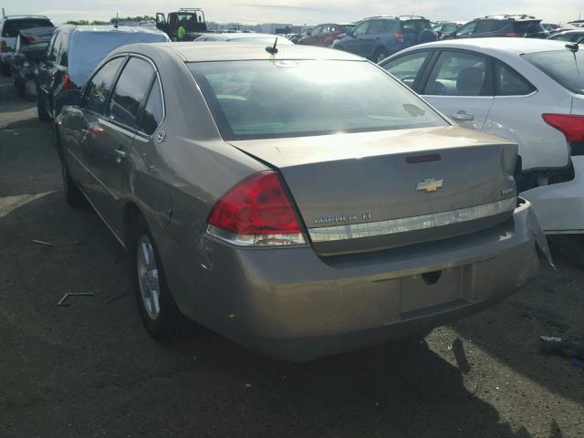 2G1WT58K179106177 - 2007 CHEVROLET IMPALA TAN photo 3