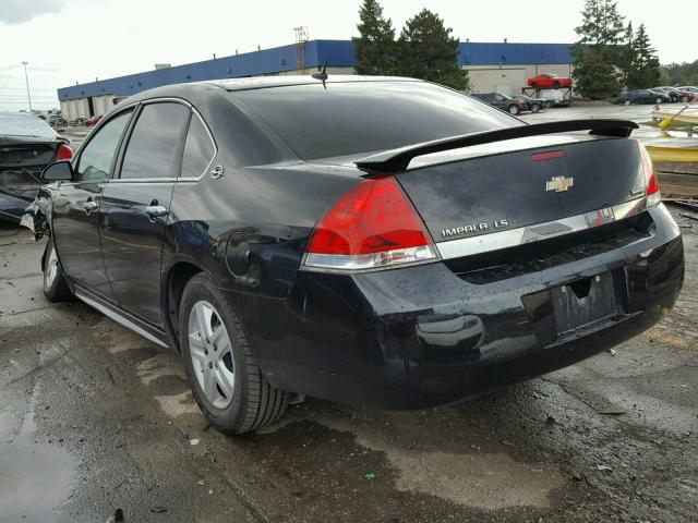 2G1WB57KX91280061 - 2009 CHEVROLET IMPALA BLACK photo 3