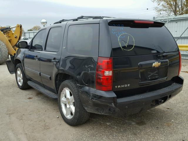 1GNFK13097R111603 - 2007 CHEVROLET TAHOE K150 BLACK photo 3