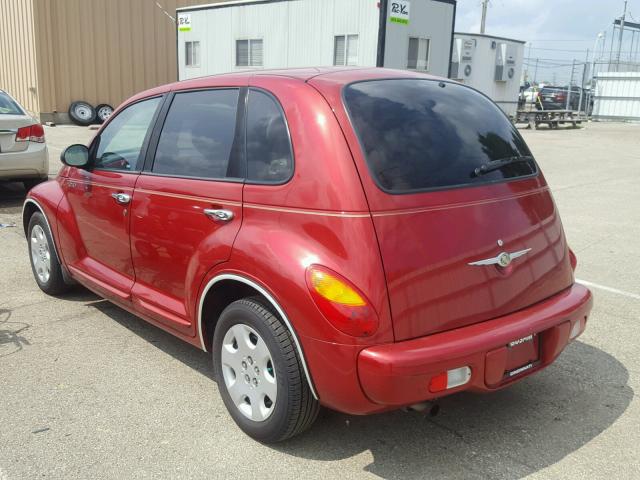 3C4FY48B04T222143 - 2004 CHRYSLER PT CRUISER RED photo 3