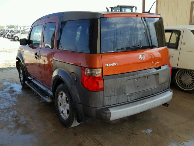 5J6YH28655L021880 - 2005 HONDA ELEMENT EX ORANGE photo 3