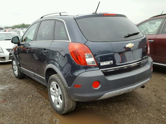 3GNAL2EKXES659793 - 2014 CHEVROLET CAPTIVA LS BLUE photo 3