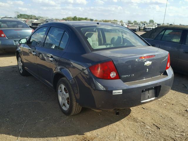 1G1AK58F787270133 - 2008 CHEVROLET COBALT GRAY photo 3