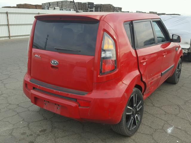 KNDJT2A25B7292228 - 2011 KIA SOUL +/!/S RED photo 4