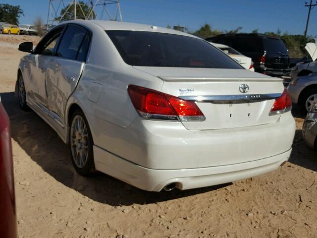 4T1BK3DB8BU419320 - 2011 TOYOTA AVALON BAS WHITE photo 3