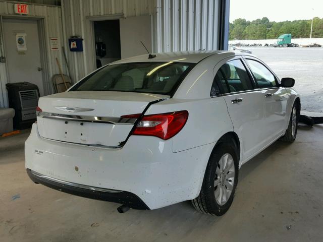 1C3CCBCB4DN693343 - 2013 CHRYSLER 200 LIMITE WHITE photo 4