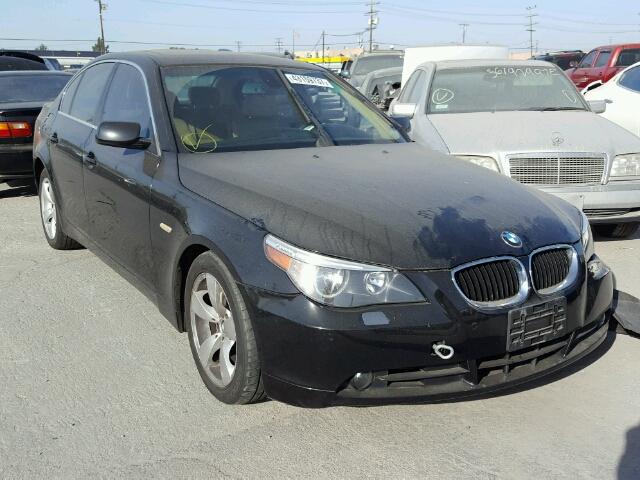 WBANE53526CK87714 - 2006 BMW 525 I BLACK photo 1