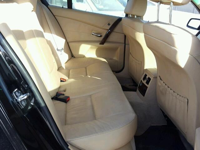 WBANE53526CK87714 - 2006 BMW 525 I BLACK photo 6