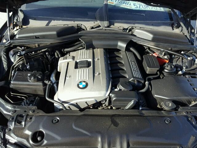 WBANE53526CK87714 - 2006 BMW 525 I BLACK photo 7