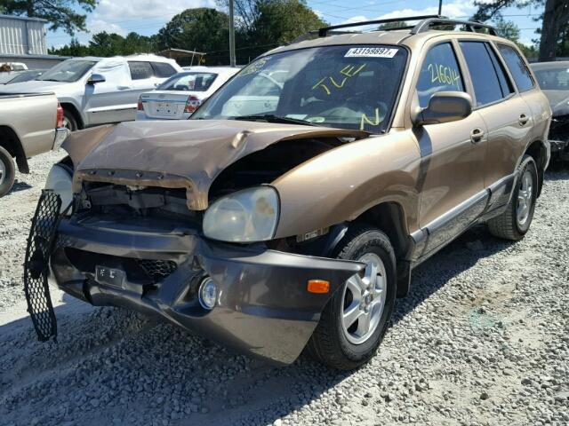 KM8SC13D43U429140 - 2003 HYUNDAI SANTA FE GOLD photo 2