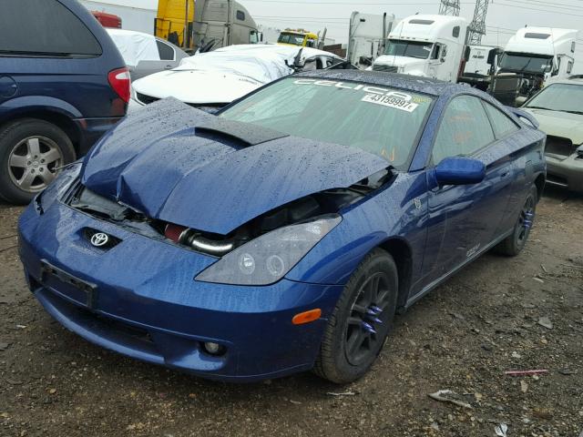 JTDDR32T720142851 - 2002 TOYOTA CELICA BLUE photo 2