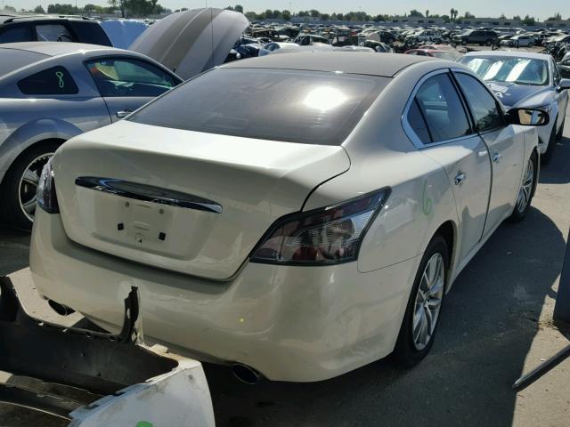 1N4AA5AP8EC431420 - 2014 NISSAN MAXIMA S WHITE photo 4