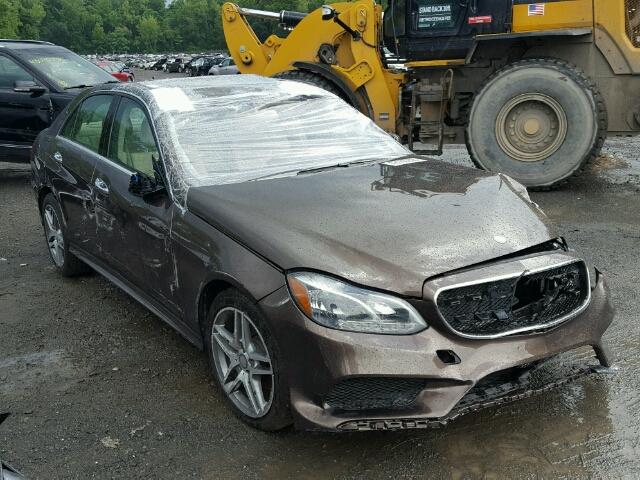 WDDHF8JB3GB225470 - 2016 MERCEDES-BENZ E 350 4MAT BROWN photo 1