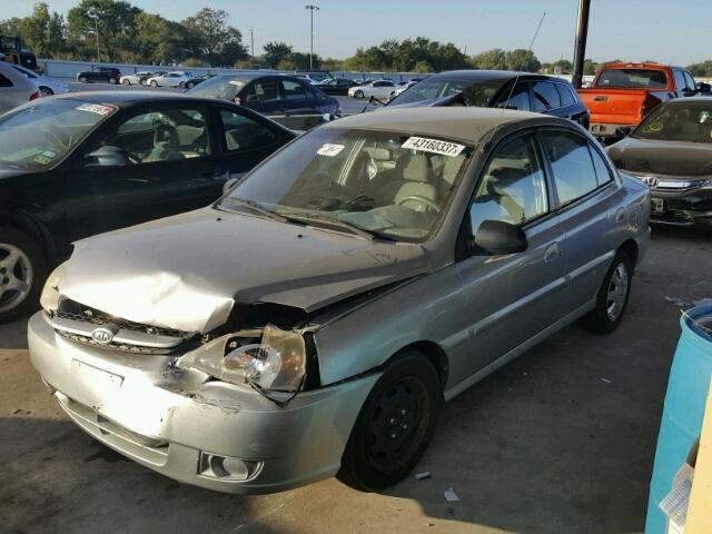 KNADC125856366944 - 2005 KIA RIO SILVER photo 2