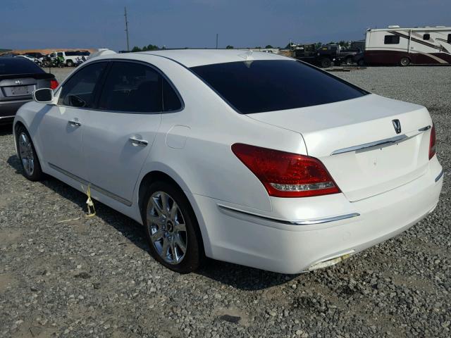 KMHGH4JH5DU058490 - 2013 HYUNDAI EQUUS SIGN WHITE photo 3