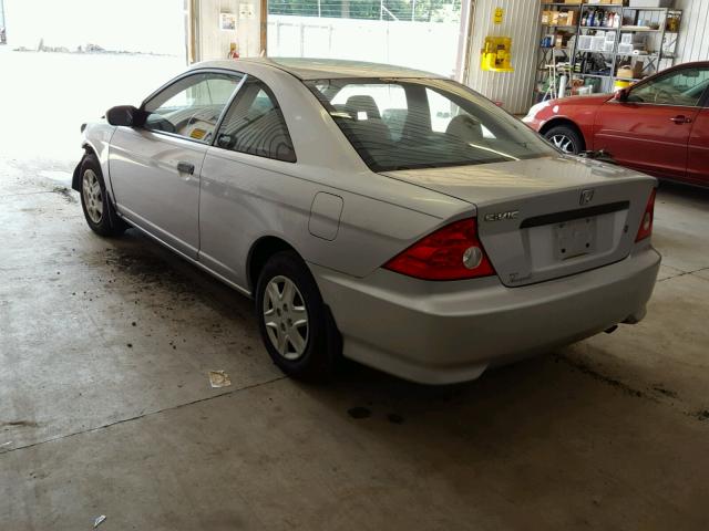 1HGEM22135L028510 - 2005 HONDA CIVIC DX V SILVER photo 3