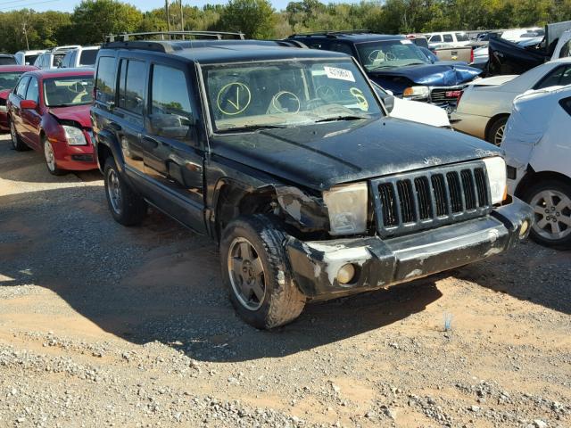 1J8HG48N86C188725 - 2006 JEEP COMMANDER BLACK photo 1