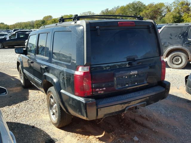 1J8HG48N86C188725 - 2006 JEEP COMMANDER BLACK photo 3