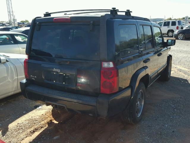 1J8HG48N86C188725 - 2006 JEEP COMMANDER BLACK photo 4