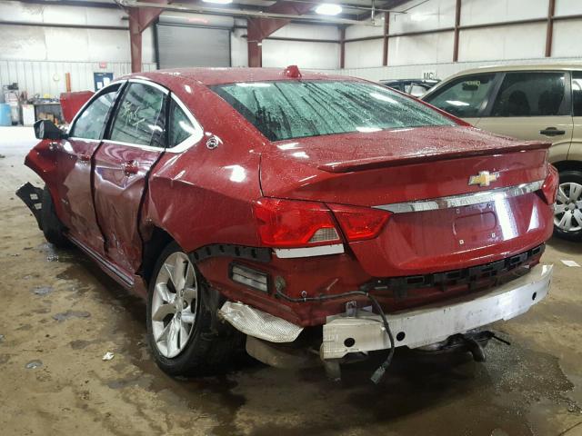 2G1125S31E9273831 - 2014 CHEVROLET IMPALA LT RED photo 3