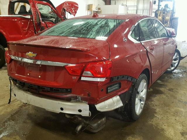 2G1125S31E9273831 - 2014 CHEVROLET IMPALA LT RED photo 4