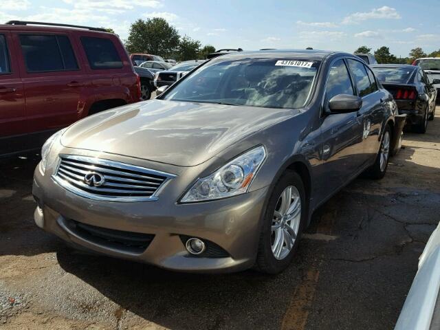 JN1CV6APXDM302247 - 2013 INFINITI G37 SILVER photo 2