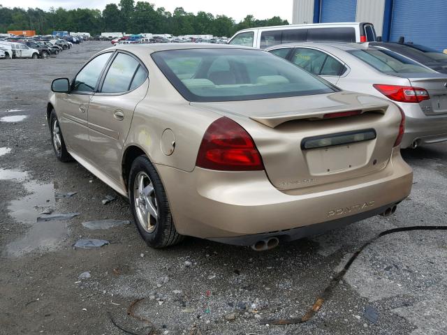 2G2WS522841261245 - 2004 PONTIAC GRAND PRIX GOLD photo 3